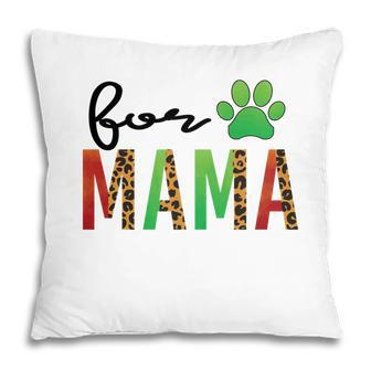 Fur Mom Green Animal Lag Meaning Gift Pillow - Seseable