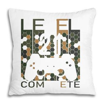 Gaming 21 Years Old Lvl 21 Complete 2001 Level 21 Ver2 Pillow - Seseable