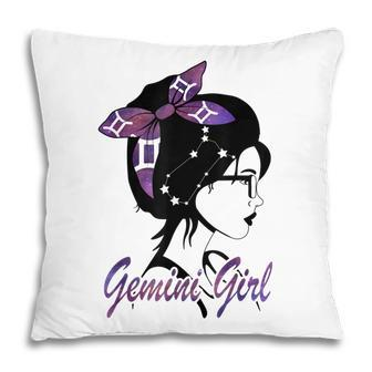 Gemini Girl Birthday Gemini Woman Zodiac Sign Pillow - Seseable