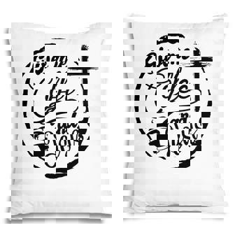 Give Me Coffee And Jesus Bible Verse Black Graphic Christian Pillow - Seseable
