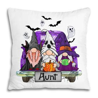 Gnomes Witch Truck Aunt Funny Halloween Costume Pillow - Seseable