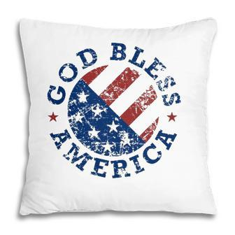 God Bless America Flag 4Th Of July Independence Day Pillow - Seseable