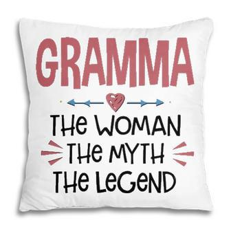 Gramma Grandma Gift Gramma The Woman The Myth The Legend Pillow - Seseable