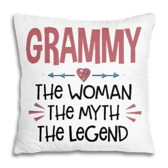 Grammy Grandma Gift Grammy The Woman The Myth The Legend Pillow - Seseable