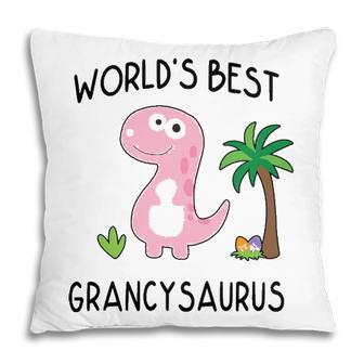 Grancy Grandma Gift Worlds Best Grancysaurus Pillow - Seseable
