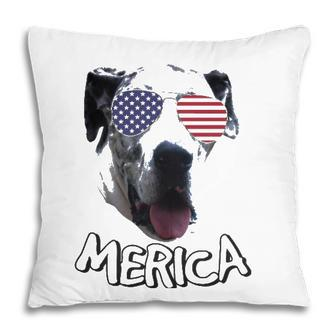 Great Dane Independence Day 4Th Of July Pillow - Seseable