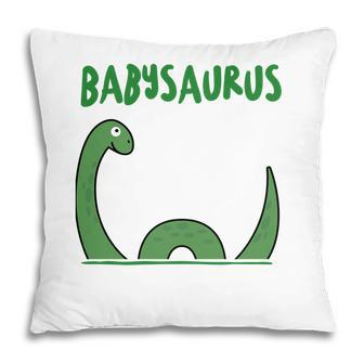 Green Babysaurus Gift For Kids Cute Funny Pillow - Seseable
