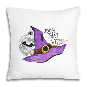 Halloween 100% That Witch Hat Halloween Night Pillow | Seseable CA