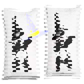 Halloween Dabbing Wizard Panda Bear Magic Witch Hat Gift Pillow | Seseable UK