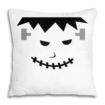 Halloween Frankenstein Monster Face For Kids Pillow - Seseable