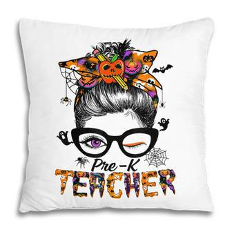 Halloween Pre-K Teacher Life -Cool Witch Pillow - Seseable
