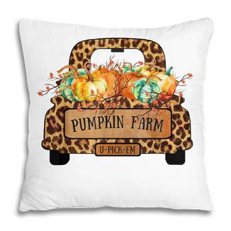 Halloween Pumpkin Farm Farmer Leopard Truck Farmers Wife Pillow | Seseable CA
