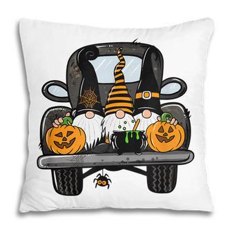 Halloween Truck Gnomes Pumpkin Funny Thanksgiving Pillow | Seseable UK