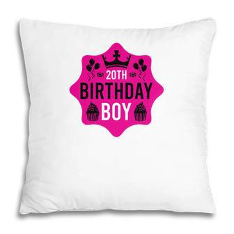 Happy 20Th Birthday Growing Up Boy With Many Gifts Since 2002 Pillow - Seseable