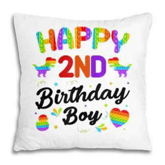 Happy 2Nd Pop It Birthday Boy Pop It Pillow - Seseable