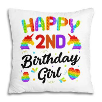 Happy 2Nd Pop It Birthday Girl Pop It Pillow - Seseable