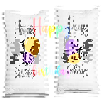 Happy 8Th Birthday With Colorful Balloons In The Party Pillow - Seseable