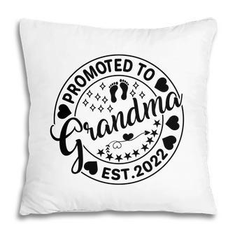 Happy Mothers Day Promoted To Grandma 2022 Circle Great Pillow - Seseable