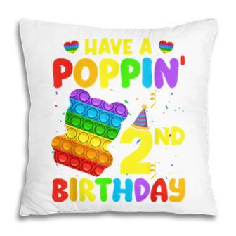 Have A Poping 2Nd Birthday Pop It Birthday Boy Girl Pillow - Seseable