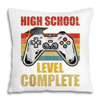 High School Level Complete Gamer Class Of 2022 Graduation Pillow - Seseable
