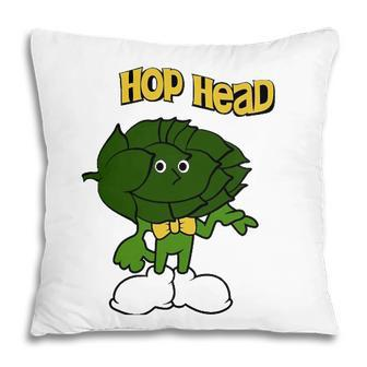Hop Head Homebrewing Homebrewer Craft Beer Lover Pillow - Seseable