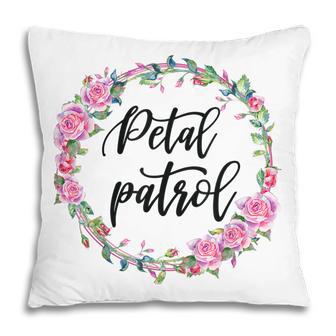 Kids Flower Girl Wedding Bridal Party Petal Patrol Pillow - Seseable