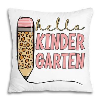 Kids Hello Kindergarten 1St Day Of Kindergarten Pencil Pillow - Seseable