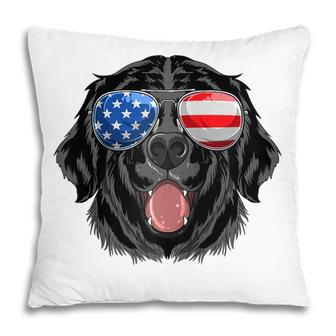 Labrador Retriever Usa American Flag Dog Dad Mom 4Th Of July Pillow - Seseable