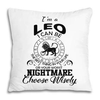 Leo Zodiac Sign Funny Horoscope Lion Birthday Party Costume Pillow - Seseable