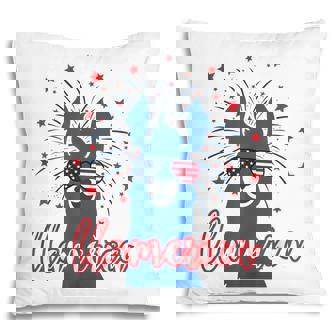 Llamerica 4Th Of July Funny Llama Usa Flag Pillow - Seseable