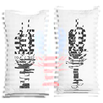 Lobster 4Th Of July American Flag Sea Ocean Lover Patriotic Pillow - Seseable