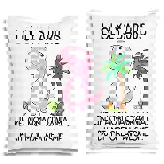 Lolly Grandma Gift Lollysaurus But More Awesome Pillow - Seseable