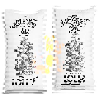 Lolly Grandma Gift Worlds Best Dog Lolly Pillow - Seseable