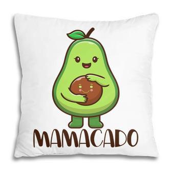 Mamacado Is Smiling Funny Avocado Pillow - Seseable