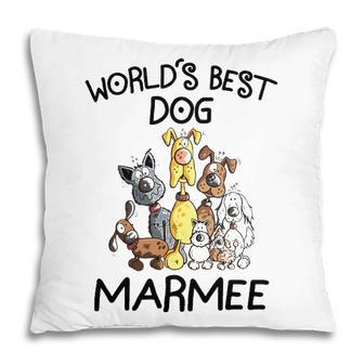 Marmee Grandma Gift Worlds Best Dog Marmee Pillow - Seseable