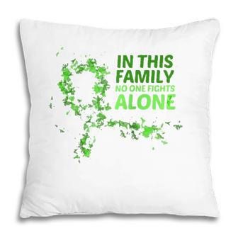 May Mental Health Awareness Month Green Ribbons Family Gift Raglan Baseball Tee Pillow - Seseable