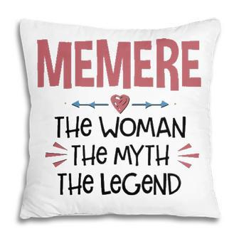 Memere Grandma Gift Memere The Woman The Myth The Legend Pillow - Seseable