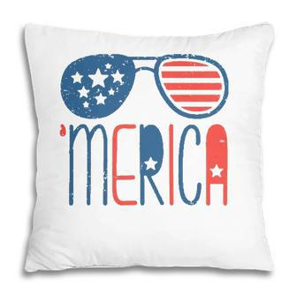 Merica American Flag Aviators Toddler4th July Usa Flag Sunglass Pillow - Seseable