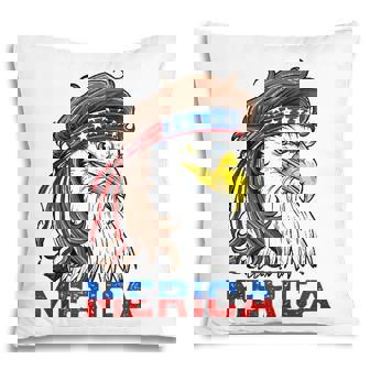 Merica Eagle Mullet 4Th Of July American Flag Usa Pillow - Seseable