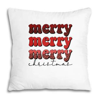 Merry Merry Merry Christmas V3 Pillow - Seseable