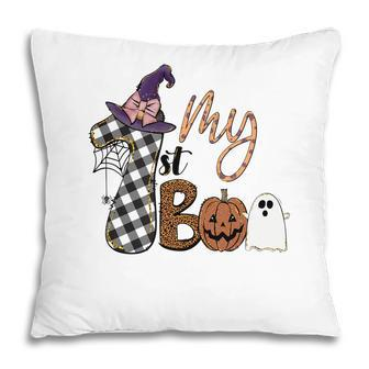 My 1St Boo Crew Witches Hat Halloween Pillow - Seseable