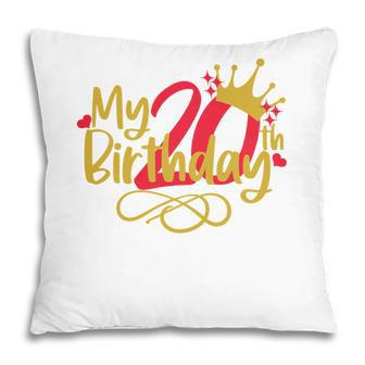 My 20Th Birthday With Many Memories Marks Maturity Since I Was Born 2002 Pillow - Seseable