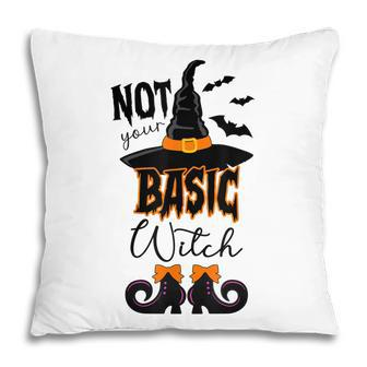 Not Your Basic Witch Halloween Costume Witch Bat Pillow - Seseable