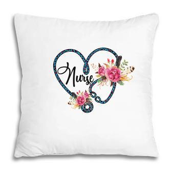 Nurse Happy Is To Save Someone Life Flowers New 2022 Pillow - Seseable
