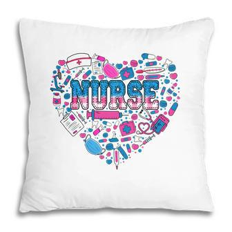 Nurse Heart Decoration Impression Great Gift New 2022 Pillow - Seseable