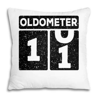 Odometer Funny 11Th Birthday Black Graphic Pillow - Seseable
