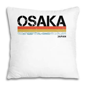 Osaka Vintage Retro Stripes Pillow - Seseable