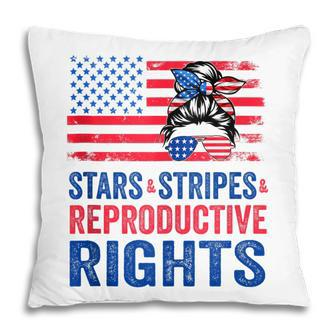 Patriotic 4Th Of July Stars Stripes Reproductive Right V2 Pillow - Seseable