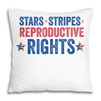 Patriotic 4Th Of July Stars Stripes Reproductive Right V5 Pillow - Seseable