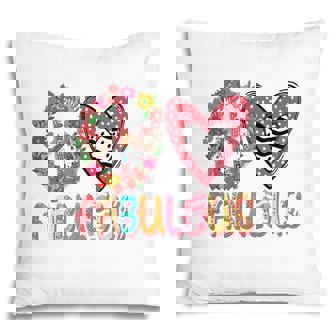 Peace Love Fabulous Symbol Idea For Grandma New Pillow - Seseable